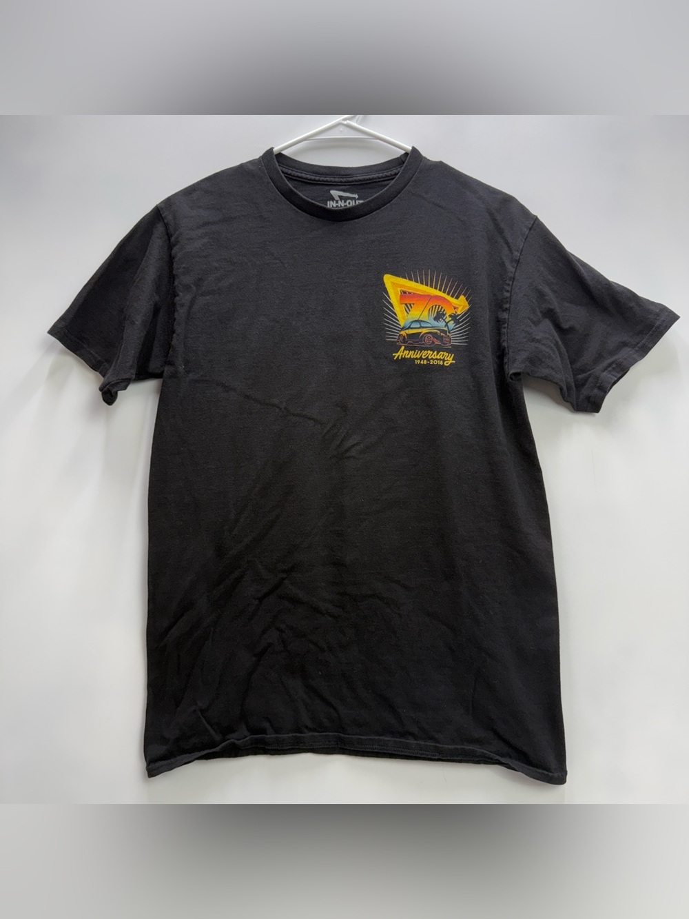 In-N-Out Unisex 70th Anniversary Black Graphic T-Shirt from 2018